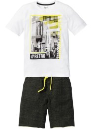 Shirt en sweat bermuda (2-dlg. set), bpc bonprix collection