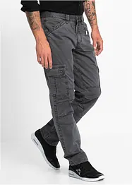 Loose fit cargo broek van puur katoen, straight, bonprix