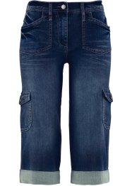 Cargo comfort stretch jeans met comfortband, caprilengte, bpc bonprix collection