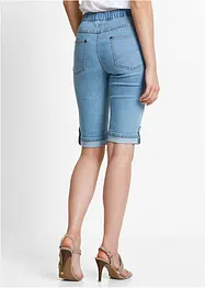 Jeans bermuda met elastische band, bonprix