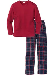 Pyjama met lange mouwen van biologisch katoen, bonprix