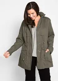 Katoenen parka met jersey voering, bonprix