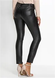 Imitatieleren broek, cropped, bonprix