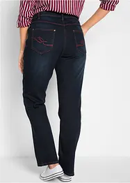 Straight jeans met mid waist van katoen, bonprix