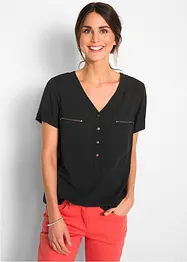 Viscose blouse, korte mouw, bonprix