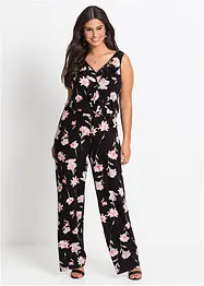 Jersey jumpsuit met bloemen, BODYFLIRT