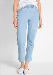 Mid waist jeans met comfortband, straight (set van 2), bonprix