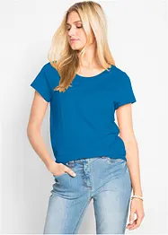 Shirt met ronde hals (set van 5), korte mouw, bonprix