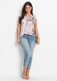 Mouwloze blouse met print, bonprix