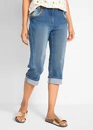 Slim fit capri jeans met mid waist, bonprix