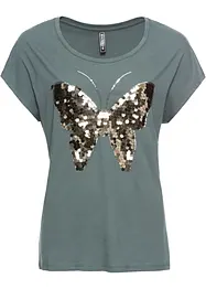 Shirt met pailletten, bonprix