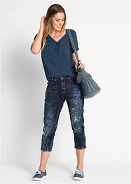 Viscose blouse, korte mouw, bonprix