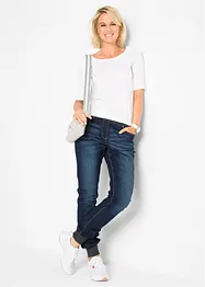 Boyfriend stretch jeans met comfortband, bonprix