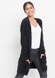 Lang vest in fluffy look, bonprix