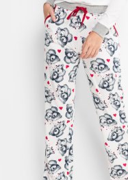 Pyjama met flanellen applicatie (2-dlg.), bpc bonprix collection