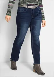 Mid waist stretch jeans, straight, bonprix