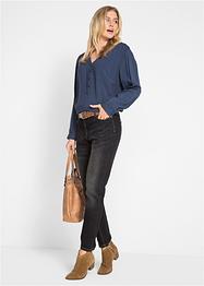 Stretch boyfriend jeans met comfortband, bpc bonprix collection