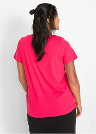 Katoenen shirt met hart, biologisch katoen, bonprix