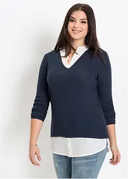 Trui met blouse-inzet, bonprix