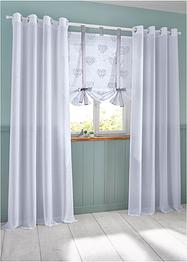 Vouwgordijn met bindkoord en harten, bpc living bonprix collection