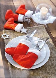 Bestekhouder kerstsokken (set van 6), bpc living bonprix collection