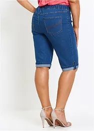 Jeans bermuda met elastische band, bonprix