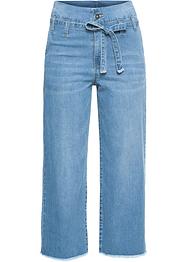 Denim culotte met ceintuur, RAINBOW