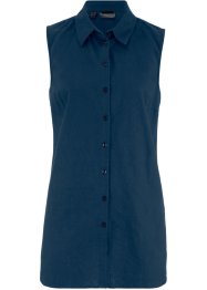 Mouwloze blouse met linnen, bpc bonprix collection