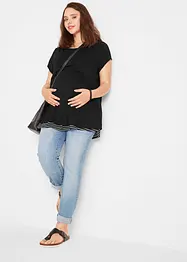 2-in-1 zwangerschapsshirt / voedingsshirt van viscose, bonprix
