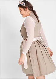 Dirndl met opstaande kraag, knielang (2-dlg. set), bonprix