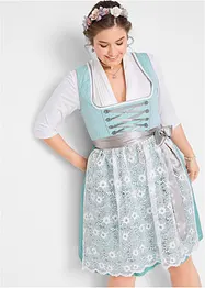 Dirndl met kanten schort, knielang (2-dlg. set), bonprix