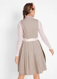 Dirndl met opstaande kraag, knielang (2-dlg. set), bonprix