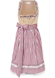 Dirndl met schort, knielang (2-dlg. set), bonprix