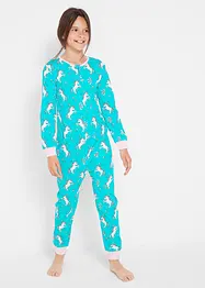 Pyjama onesie van biologisch katoen, bonprix