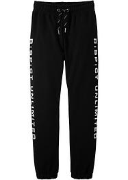 Jongens sweatpants met zilveren print, slim fit, bpc bonprix collection