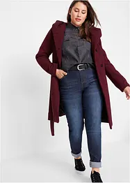 Korte coat met wol, bonprix