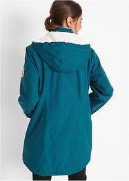 Waterdichte, lange outdoor jas met teddyfleece, bpc bonprix collection