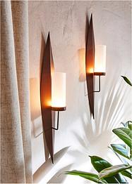 Wandkaarsenhouder (set van 2), bpc living bonprix collection