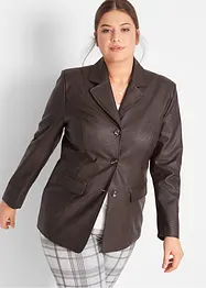 Lange blazer van imitatieleer, bonprix