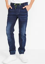 Jongens jogging jeans met elastische band, slim fit, bonprix