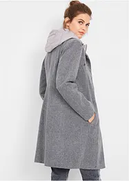 Korte coat in wollen look, in layerlook, bonprix