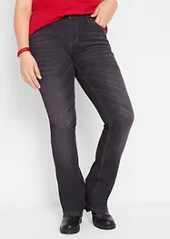 Stretch jeans mid waist, bootcut, bonprix