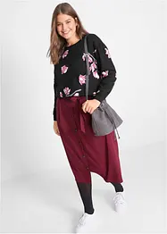 Sweater van katoen, wijd model, bonprix