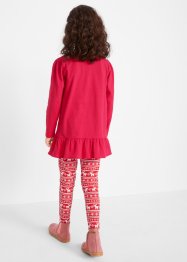 Meisjes kerstshirt en legging (2-dlg. set), bpc bonprix collection