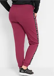 Sweatpants met tapes en statement print, bonprix