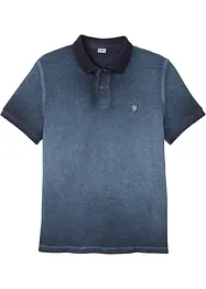 Piqué poloshirt in gewassen look, korte mouw, bonprix