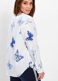 Gedessineerde blouse van viscose, bonprix