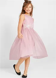 Midi jurk met kant, bonprix