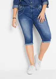 Mid waist cropped jeans, straight, bonprix