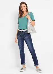 Slim fit stretch jeans, high waist, bonprix